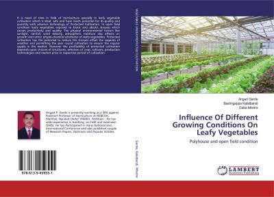 Книга Influence Of Different Growing Conditions On Leafy Vegetables ()