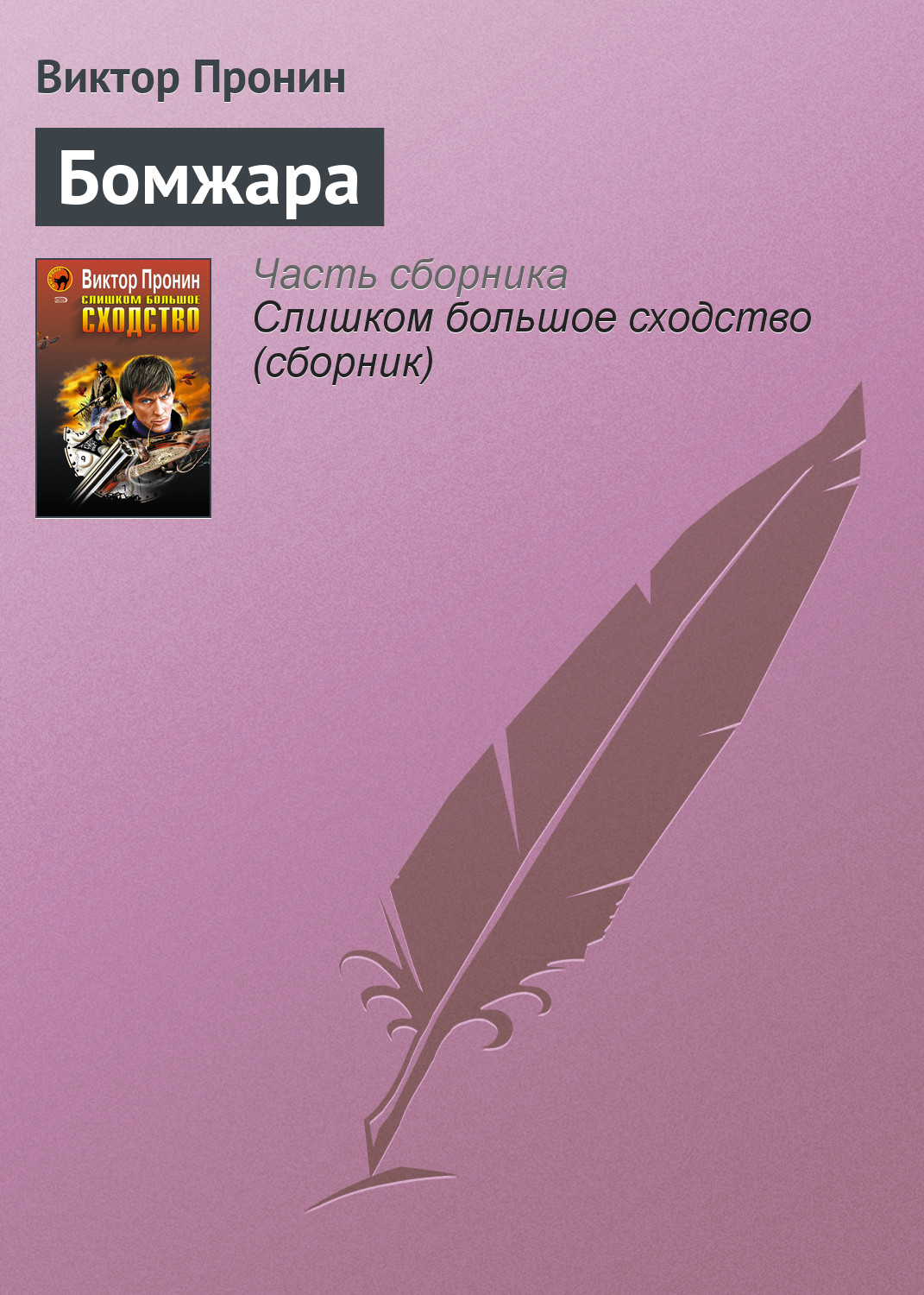 Книга Бомжара (Виктор Пронин)