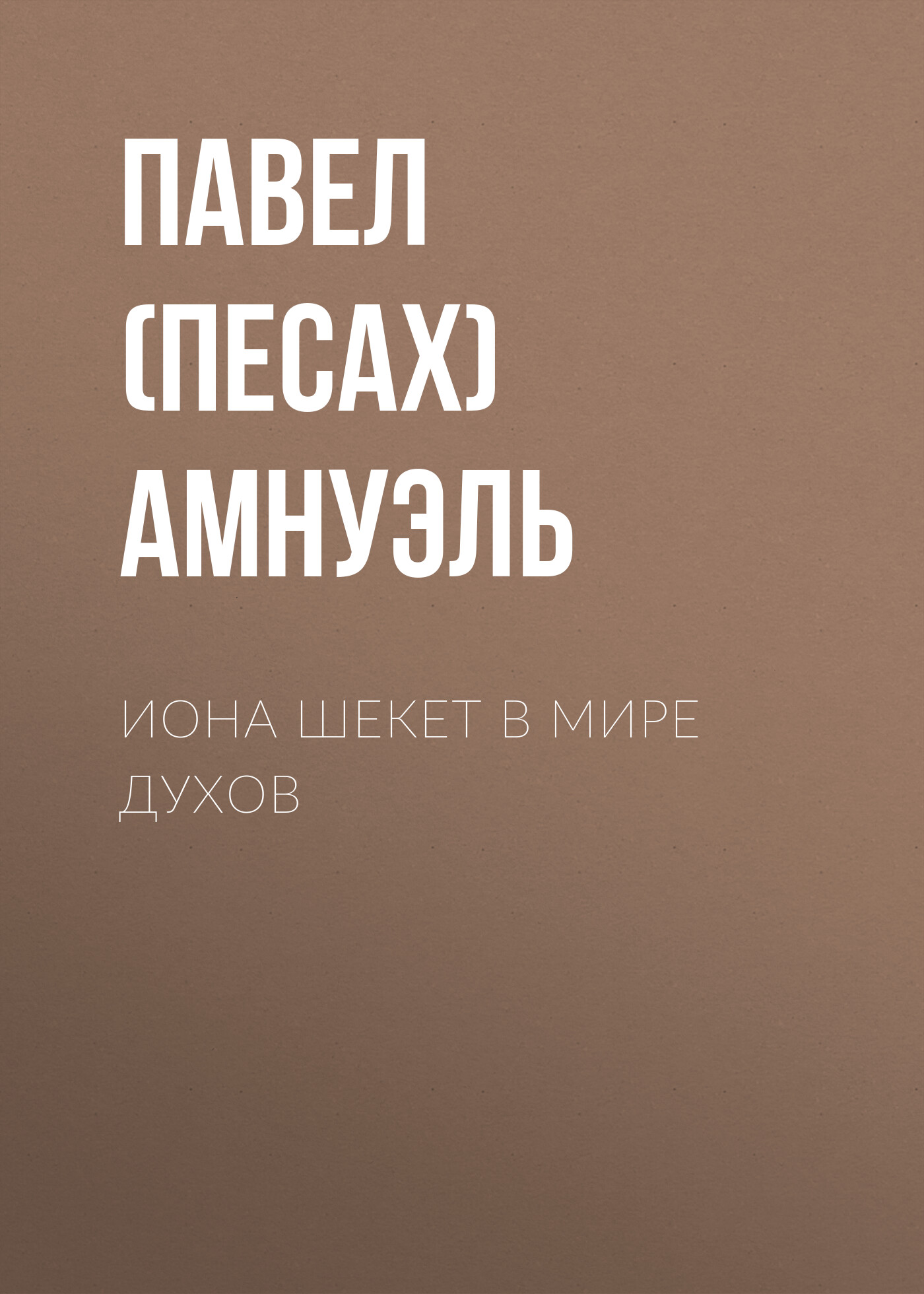 Книга Иона Шекет в мире духов (Павел (Песах) Амнуэль)